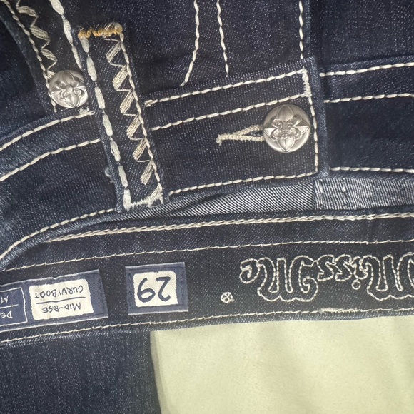 Miss Me Women's Dark Blue Boot Cut Jeans - Picture 6 of 6